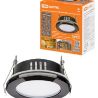 Светильник встраиваемый СВ 01-09 GX53 230В 50Гц черный хром IP54 TDM