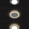 Светильник встраиваемый СВ 03-10 GX53 230В LED подсветка 5Вт зеркальный/хром TDM