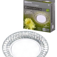 Светильник встраиваемый СВ 03-12 GX53 230В LED подсветка 5Вт зеркальный/хром TDM