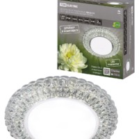 Светильник встраиваемый СВ 03-14 GX53 230В LED подсветка 5Вт зеркальный/хром TDM