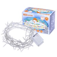 Гирлянда светодиодная СГ100Б10, белая, 10м, 8 режимов, 250 В, TDM