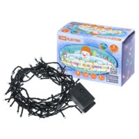 Гирлянда светодиодная СГ50MЗ5, многоцвет., зеленый шнур, 5м, 8 режимов, 250 В, TDM