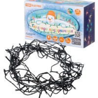 Гирлянда светодиодная СГ100MЗ10, многоцвет., зеленый шнур, 10м, 8 режимов, 250 В, TDM (1/30/60)