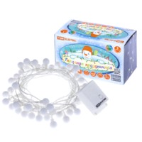 Гирлянда светодиодная “Шарики” 50LED, 5м, 8 режимов, многоцвет., прозр. шнур, 250 В, TDM