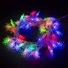 Гирлянда светодиодная "Снежинки" 50LED, 5м, 8 режимов, многоцвет., прозр. шнур, 250 В, TDM