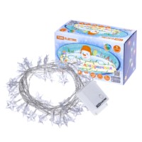 Гирлянда светодиодная “Звездочки” 50LED, 5м, 8 режимов, многоцвет., прозр.шнур, 250 В, TDM
