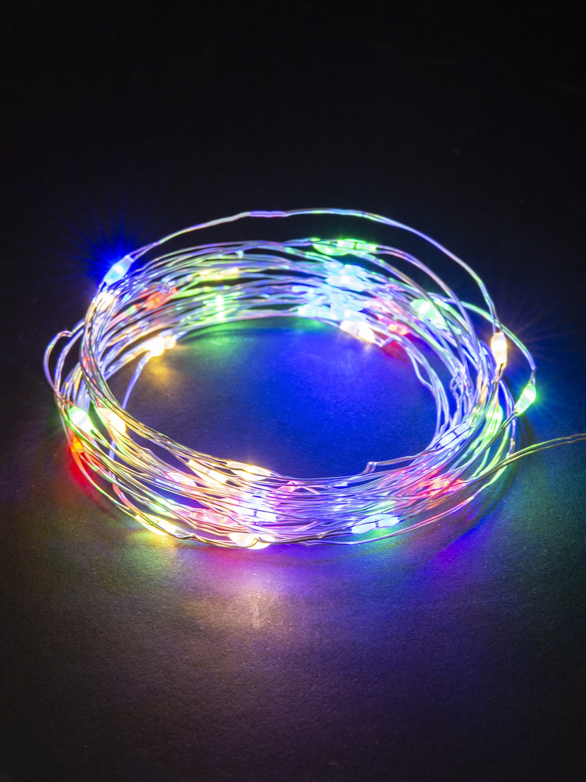 Гирлянда светодиодная "Роса50" 50LED, 5м, многоцвет., 2хCR2032 , TDM — изображение 3