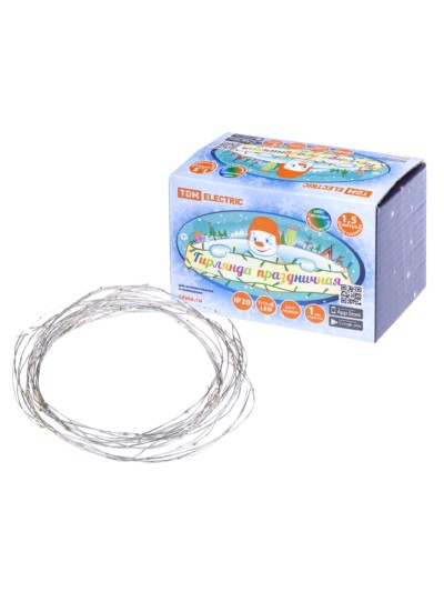 Гирлянда светодиодная “Роса105 конский хвост” 7x15LED, 1,5 м, многоцвет., 250В , TDM