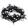Гирлянда светодиодная "Шарики" 100LED, 10м, многоцвет., каучук чер., посл.подключ., 250 В, IP65, TDM