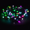 Гирлянда светодиодная "Шарики" 100LED, 10м, многоцвет., каучук чер., посл.подключ., 250 В, IP65, TDM