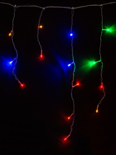 Гирлянда светодиодная "Бахрома" 1,9х0,5 м, 68LED, многоцветн., 8 режимов, 250 В, IP20, TDM — изображение 4