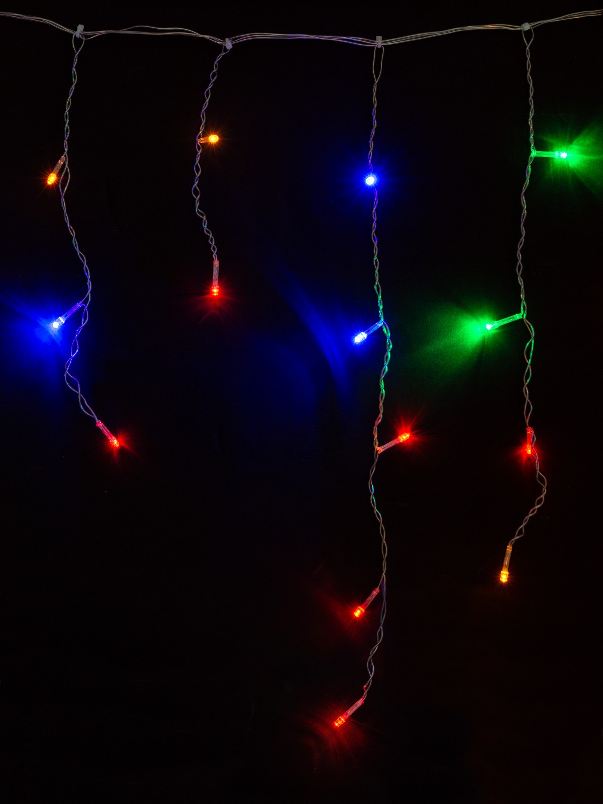 Гирлянда светодиодная "Бахрома" 1,9х0,5 м, 68LED, многоцветн., 8 режимов, 250 В, IP20, TDM — изображение 4