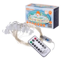 Гирлянда светодиодная “Роса – занавес” 2х2 м, 200LED, белый, ПДУ, USB, IP20, TDM