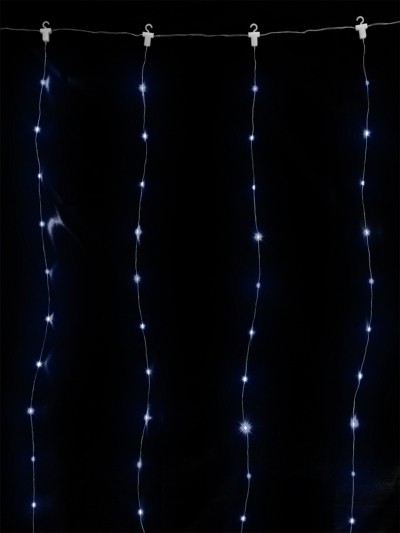 Гирлянда светодиодная "Роса - занавес" 2х2 м, 200LED, белый, ПДУ, USB, IP20, TDM — изображение 3