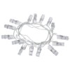 Гирлянда светодиодная "Прищепки" 3 м, 15LED, белый, 8 режимов, 250 В, IP20, TDM