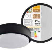 Светильник светодиодный ДПП 2901 8Вт 700Лм 4000К IP65 белый круг 160×48мм Народный