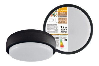 Светильник светодиодный ДПП 2901 8Вт 700Лм 4000К IP65 белый круг 160×48мм Народный