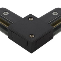 Коннектор L-образный для шинопровода TLC-01-BL-L, черный, TDM