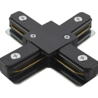 Коннектор Х-образный для шинопровода TLC-01-BL-X, черный, TDM