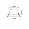 Светильник встраиваемый "Даунлайт" LED DCL-01-030 30 Вт, 4000 К, 80 Ra, IP20, прозрачный расс., TDM