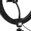Лампа кольцевая светодиодная 26 см 12Вт 2700 6400К штатив наст. диммер USB TDM