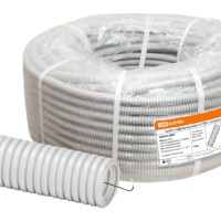 Гофротруба ПВХ для кабеля d63 с протяжкой 15м лёгкая TDM SQ0401-0007