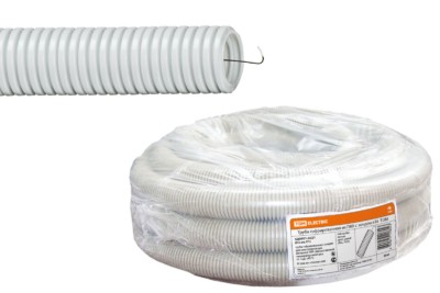 Гофротруба ПВХ для кабеля d16 с протяжкой 20м лёгкая TDM SQ0401-0021