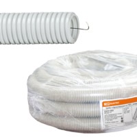 Гофротруба ПВХ для кабеля d20 с протяжкой 20м лёгкая TDM SQ0401-0022