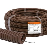 Гофротруба ПВХ для кабеля d25 с протяжкой 25м лёгкая “ЭКО” бук TDM SQ0401-0043