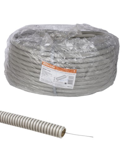 Гофротруба ПВХ для кабеля d20 с протяжкой 100м тяжёлая TDM SQ0401-0102