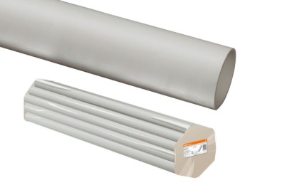 Труба гладкая ПВХ для кабеля d 20 (156 м) длина 3 м, серая TDM