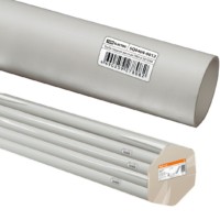 Труба гладкая ПВХ для кабеля d 20 (104 м) длина 2 м индивид. штрихкод, серая TDM