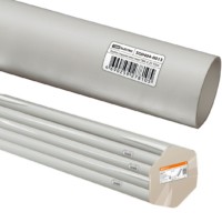 Труба гладкая ПВХ для кабеля d 25 (74 м) длина 2 м индивид. штрихкод, серая TDM