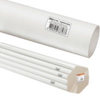 Труба гладкая ПВХ для кабеля d 25 (74 м) длина 2 м индивид. штрихкод, белая TDM