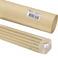 Труба гладкая ПВХ для кабеля d 25 (74 м) длина 2 м индивид. штрихкод, “ЭКО” сосна TDM