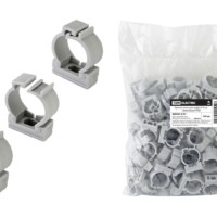 Крепеж-клипса для трубы D16 мм с фиксатором TDM