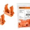 Крепеж-клипса для трубы ПНД 25 мм (10 шт.) оранжевая TDM