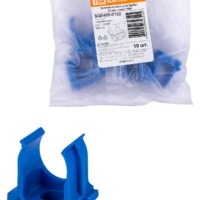 Крепеж-клипса для трубы ПНД 20 мм (10 шт.) синяя TDM