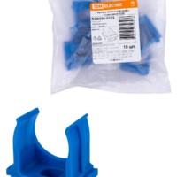 Крепеж-клипса для трубы ПНД 25 мм (10 шт.) синяя TDM