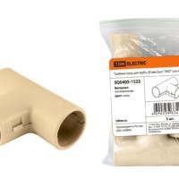 Тройник соед. для трубы 20 мм (5шт) “ЭКО” (сосна) TDM