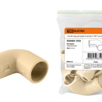Угол 90 соед. для трубы 25 мм (5шт) “ЭКО” (сосна) TDM