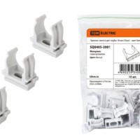 Крепеж-клипса для трубы 16 мм (10шт) – цвет белый TDM