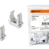 Крепеж-клипса для трубы 20 мм (10шт) – цвет белый TDM