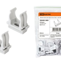 Крепеж-клипса для трубы 25 мм (10шт) – цвет белый TDM