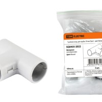 Тройник соед. для трубы 20 мм (5шт) – цвет белый TDM