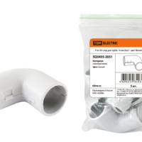 Угол 90 соед. для трубы 16 мм (5шт) – цвет белый TDM