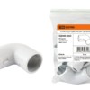 Угол 90 соед. для трубы 25 мм (5шт) – цвет белый TDM