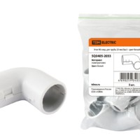 Угол 90 соед. для трубы 25 мм (5шт) – цвет белый TDM