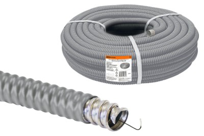 Металлорукав МРКПИ d10мм серый с протяжкой 25 м/уп РЗ-Ц-П TDM
