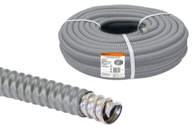 Металлорукав МРКПИ d12мм серый 50 м/уп РЗ-Ц-П TDM